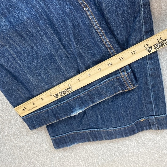 Stetson Wide Leg Jeans Womens 16 long Blue City Trouser Denim western edgy rodeo - Picture 11 of 13